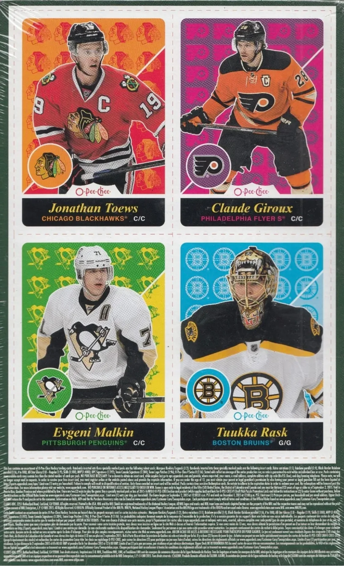 2015-16 O-PEE-CHEE Hobby Hockey Cards - Box/32 Packs - Image 2