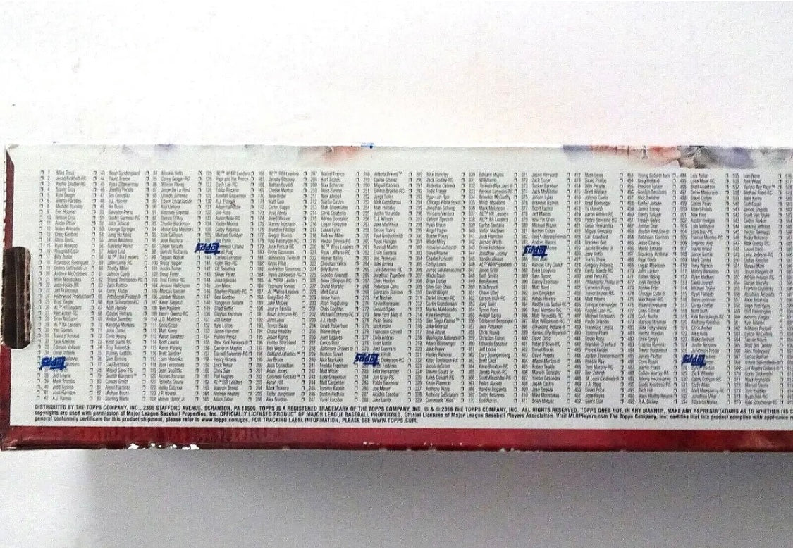 2016 Topps MLB Baseball Complete Hobby Factory Set Sealed RED - Image 2