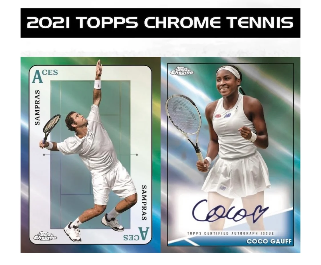 2021 Topps Chrome Tennis Lite Box - Image 2