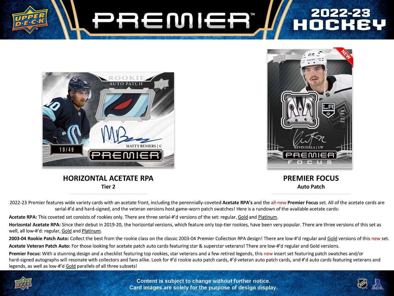 2022-23 Premier Upper Deck Hockey Cards Hobby Box - Image 3