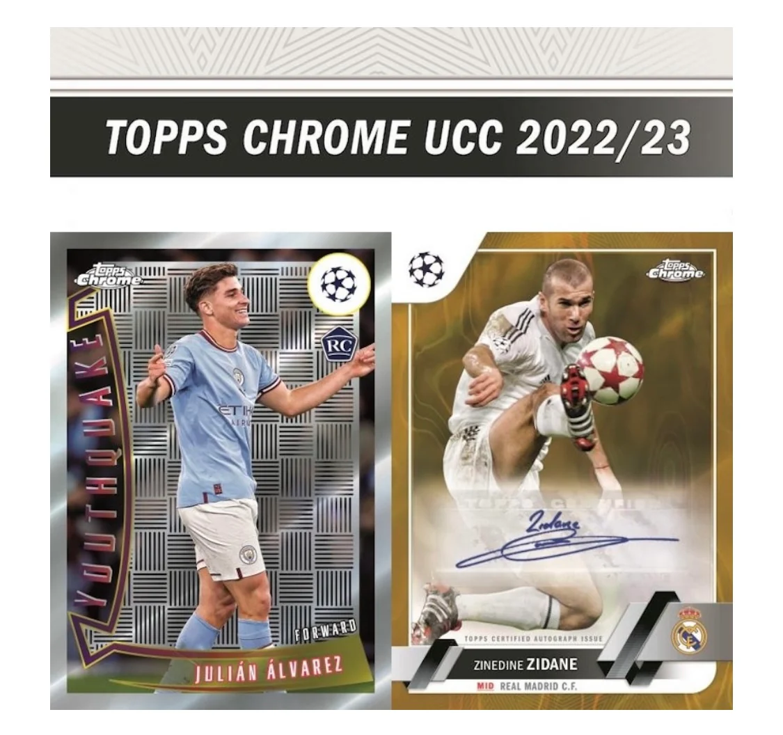 2022-23 Topps Chrome UEFA Club Competitions Soccer Trading Cards Hobby Box - Image 3