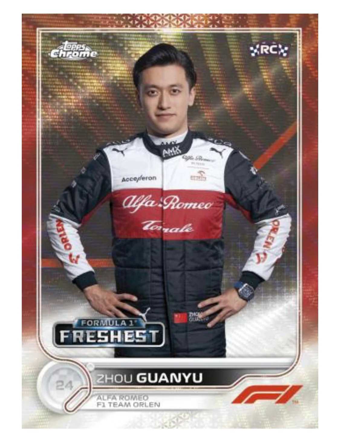 2022 Topps Chrome Formula 1 Hobby Cards - 1 Box /18 Packs - Image 6