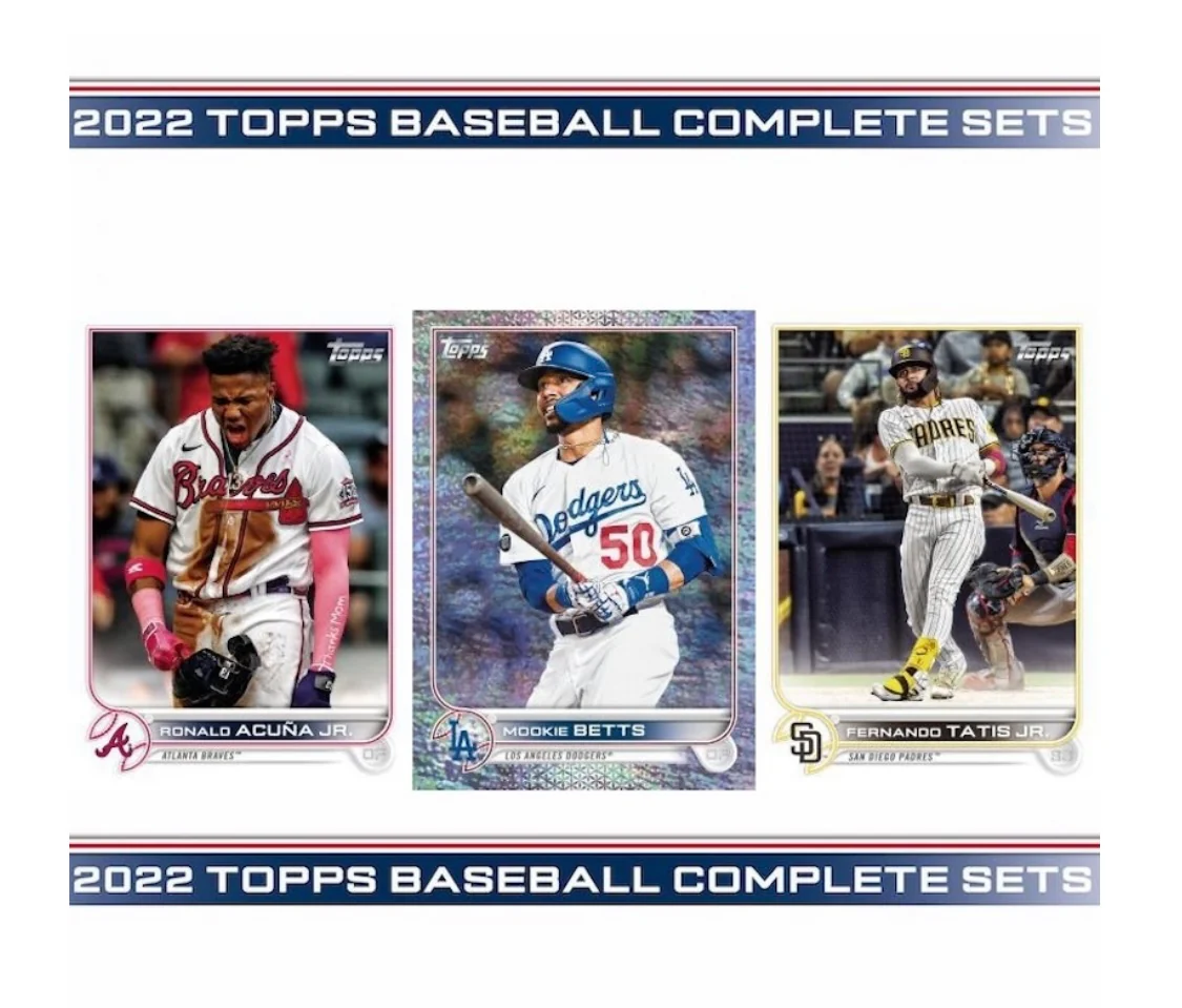 2022 Topps MLB Baseball Complete Hobby Factory Set Sealed RED - Image 5