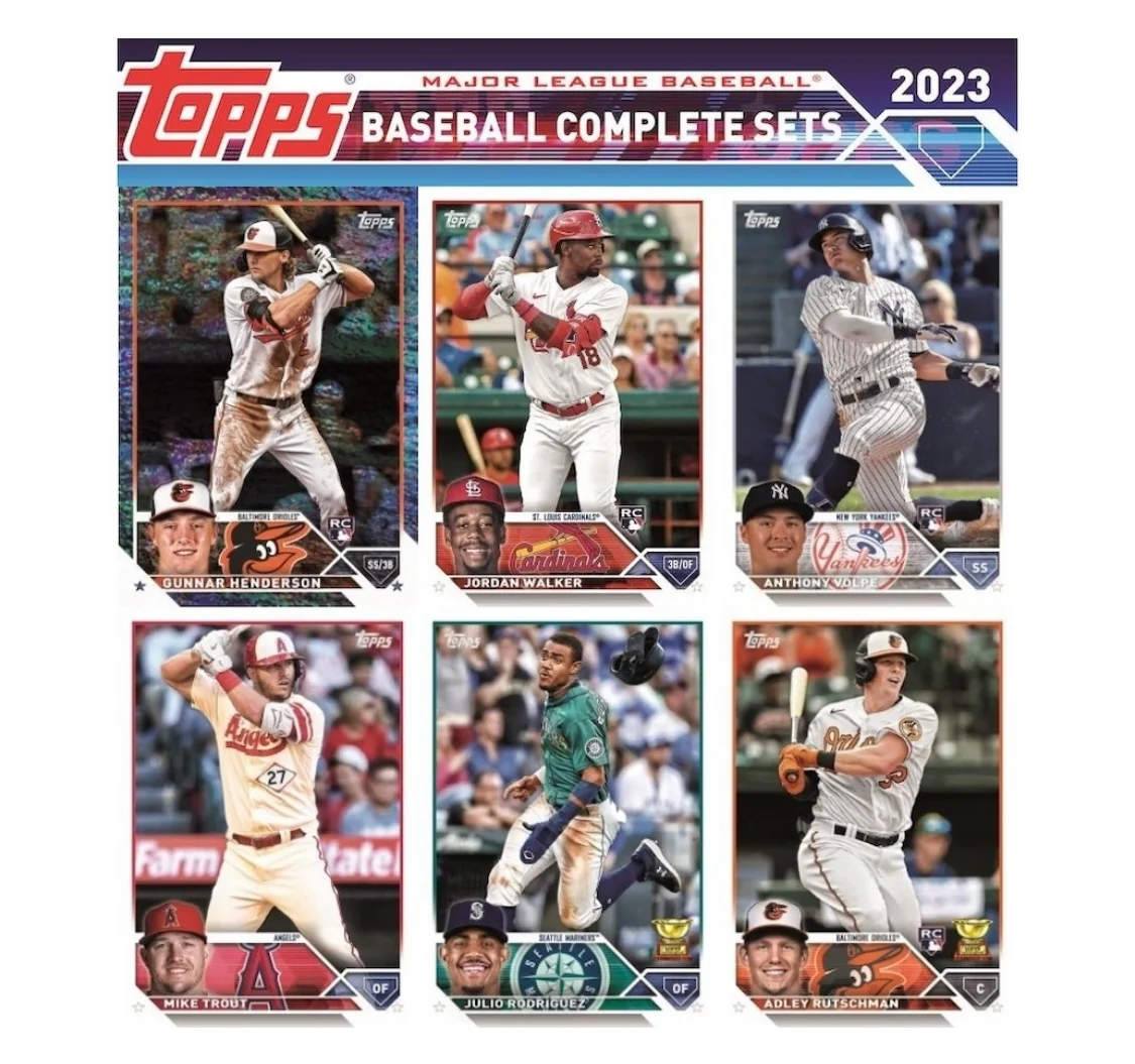 2023 Topps MLB Baseball Complete Hobby Factory Set Sealed RED - Image 3