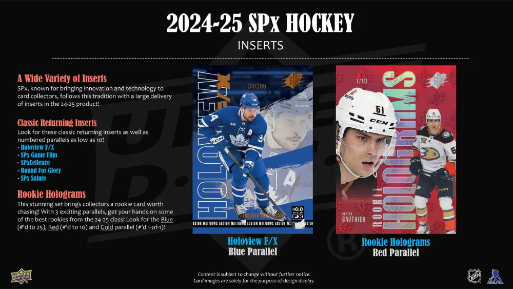 2024-25 Upper Deck SPx Hockey Cards Hobby Box - Image 4