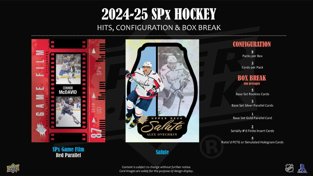2024-25 Upper Deck SPx Hockey Cards Hobby Box - Image 5