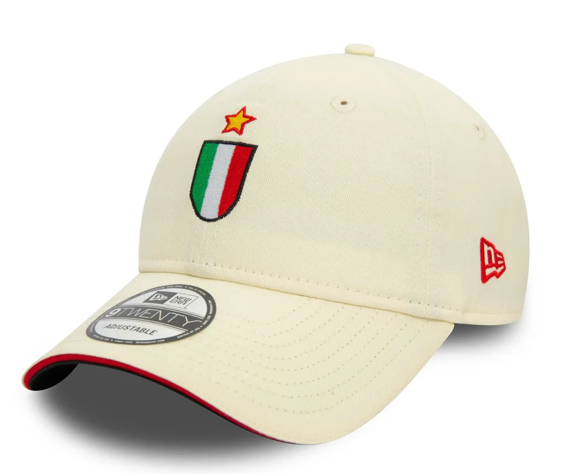 AC Milan 1993 Off White Cloth Strap Adjustable Hat - Image 4