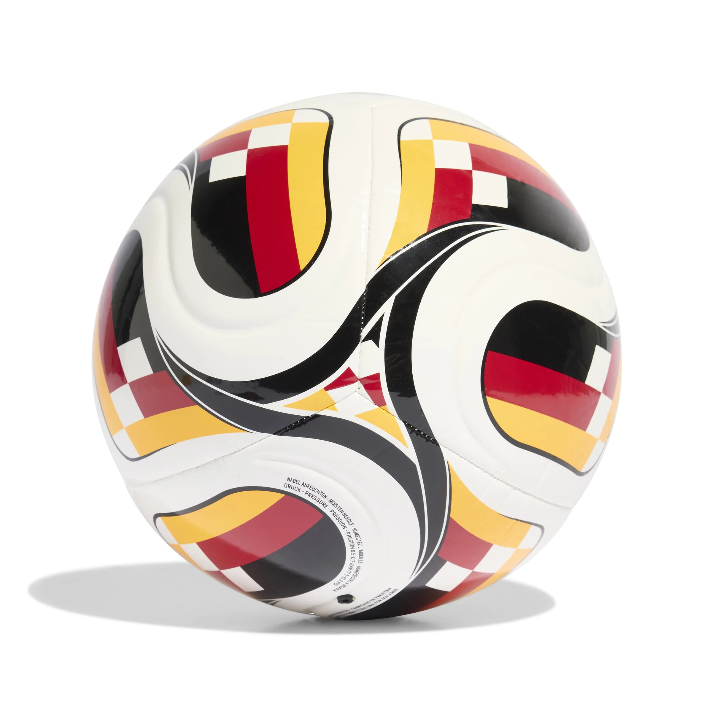 Germany DFB Adidas Trionda Home Club Ball – (White / Team Power Red 2 / Collegiate Gold / Black) - Size 5 - Image 2
