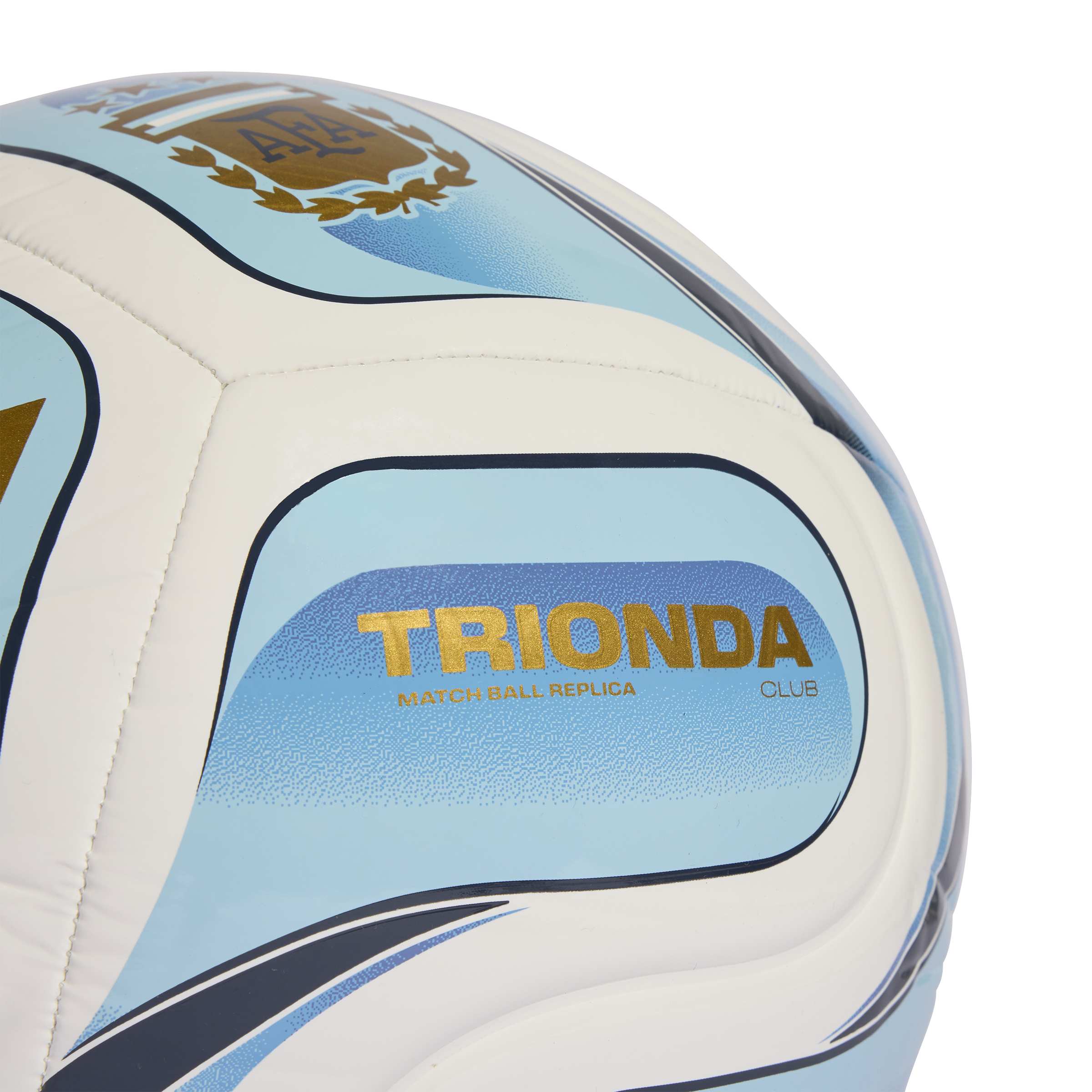 Argentina AFA Adidas Trionda Home Ball (White / Ice Blue / Light Blue) -SIZE 5 - Image 3
