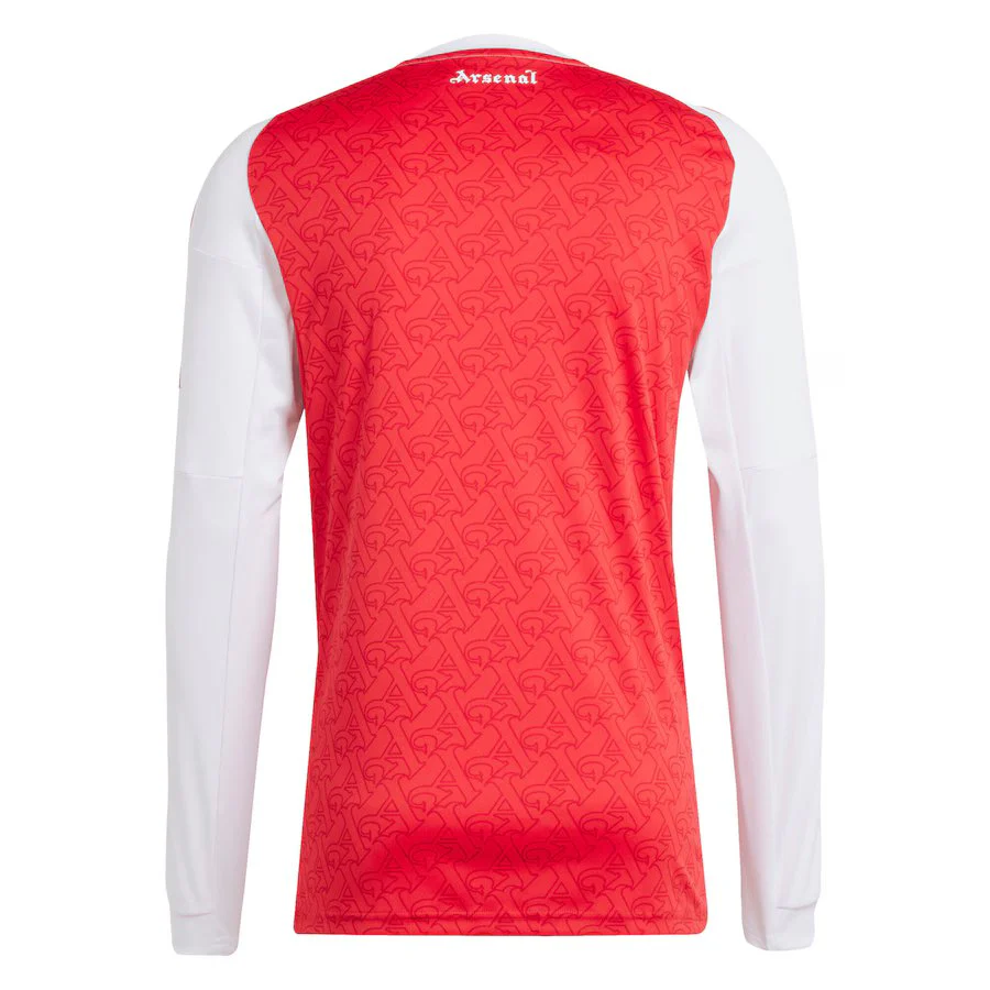 Arsenal FC Adidas 25-26 Long Sleeve Red Home Replica Jersey - Image 3