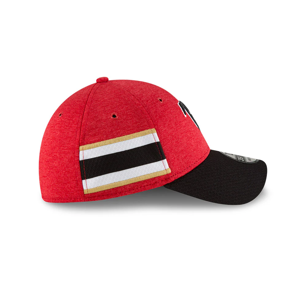 Atlanta Falcons New Era 2018 Historic Logo On Field Sideline Home 39Thirty Flex Fit Hat - Image 2