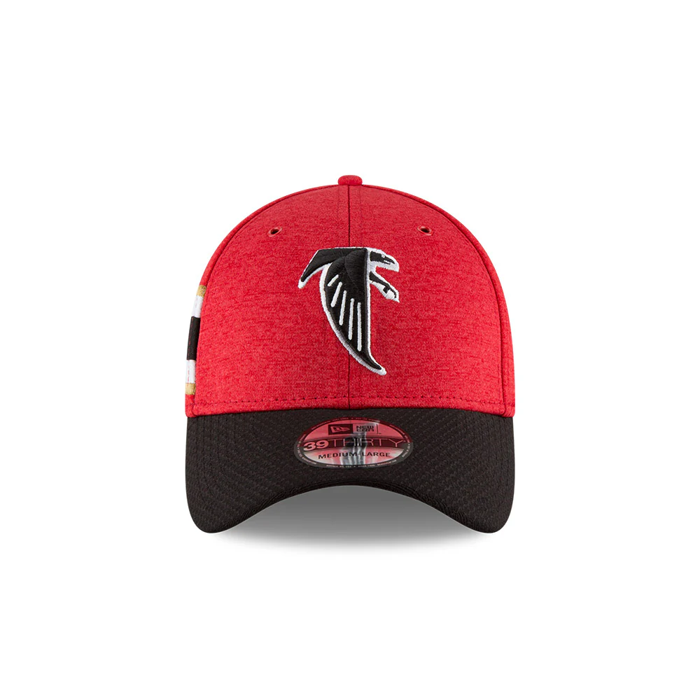 Atlanta Falcons New Era 2018 Historic Logo On Field Sideline Home 39Thirty Flex Fit Hat - Image 4