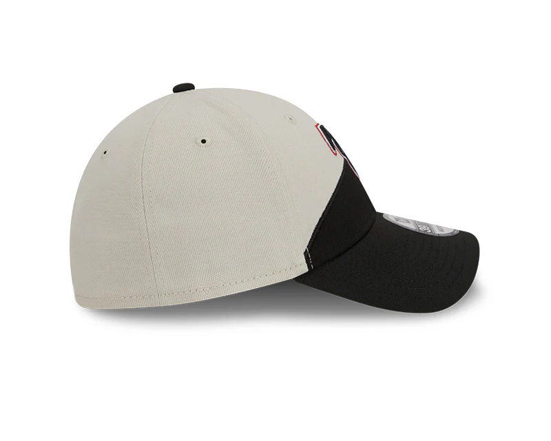 Atlanta Falcons New Era 2023 Historic Sideline 39THIRTY Flex Hat - Cream/Black - Image 6