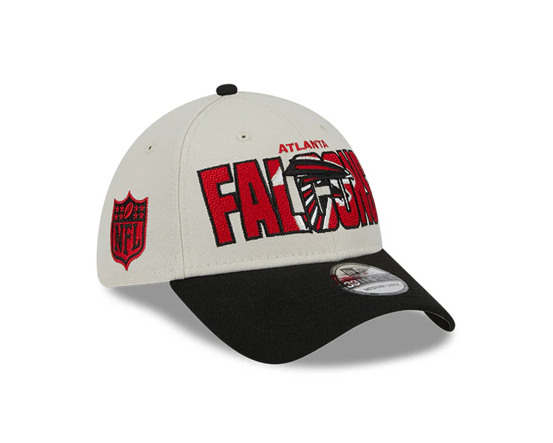 Atlanta Falcons New Era 2023 NFL Draft 39THIRTY Flex Hat - Cream - Image 3