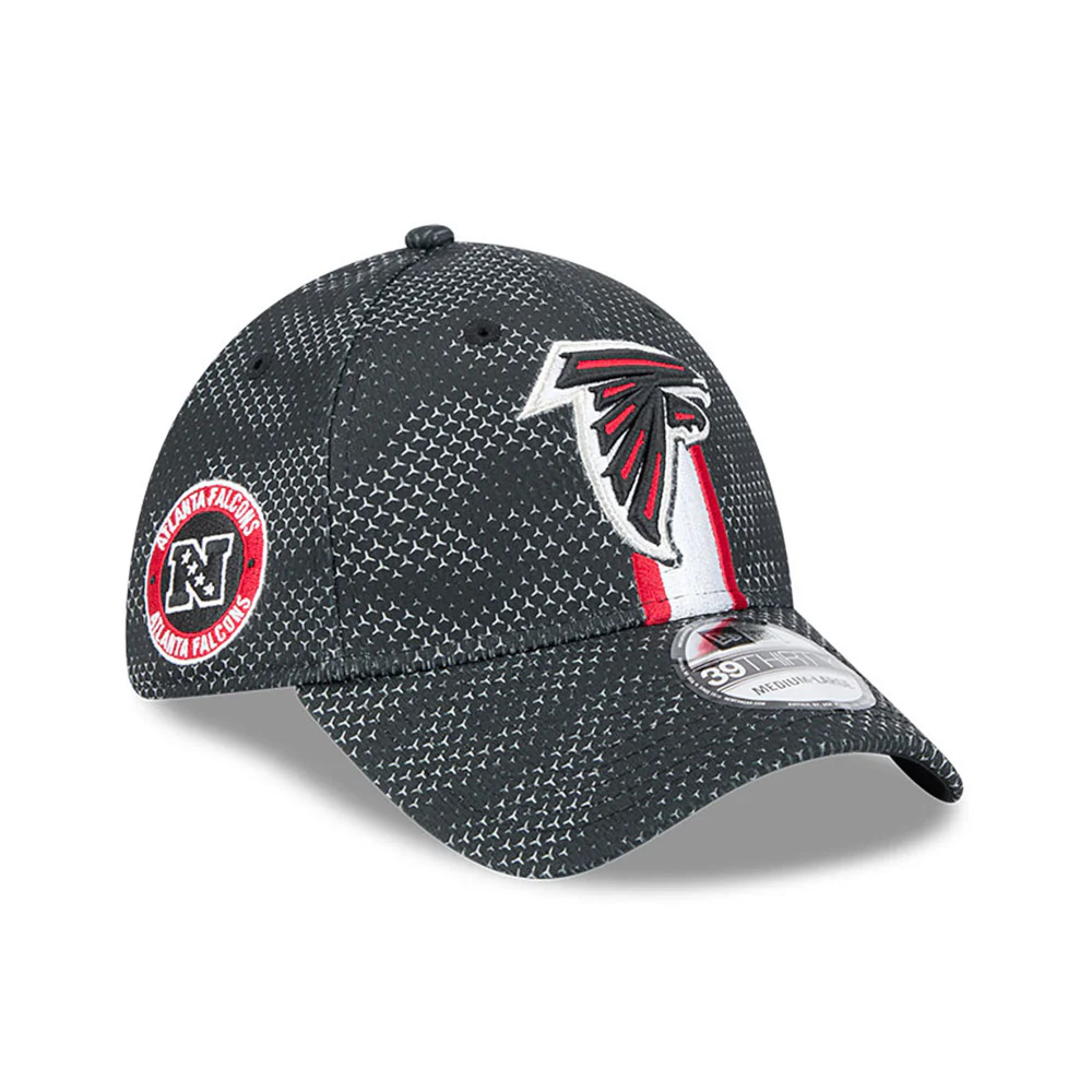 Atlanta Falcons NFL 2024 Sideline New Era 39 Thirty Flex Hat - Black / Red - Image 6