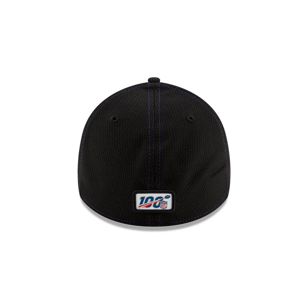 Baltimore Ravens New Era 2019 On Field Sideline Home 39Thirty Flex Fit Hat - Image 2