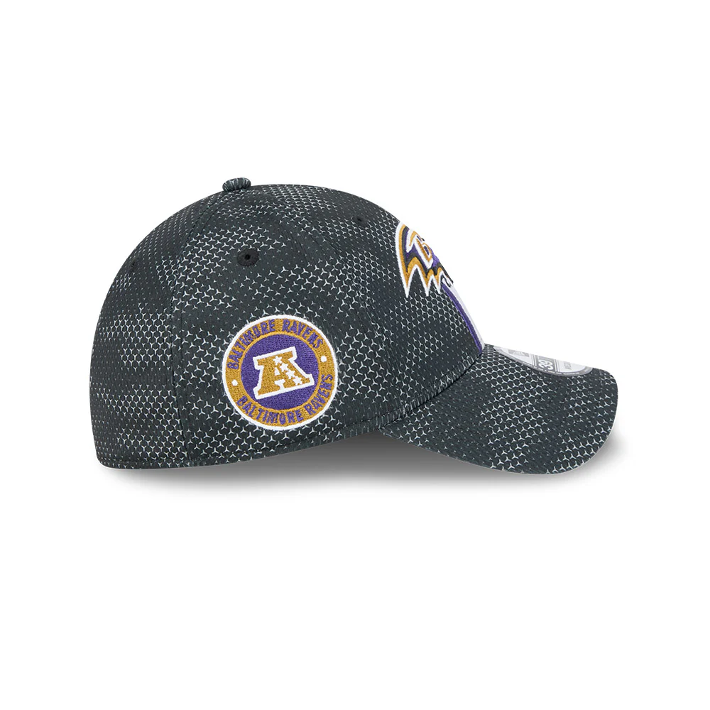 Baltimore Ravens NFL 2024 Sideline New Era 39 Thirty Flex Hat - Black - Image 3