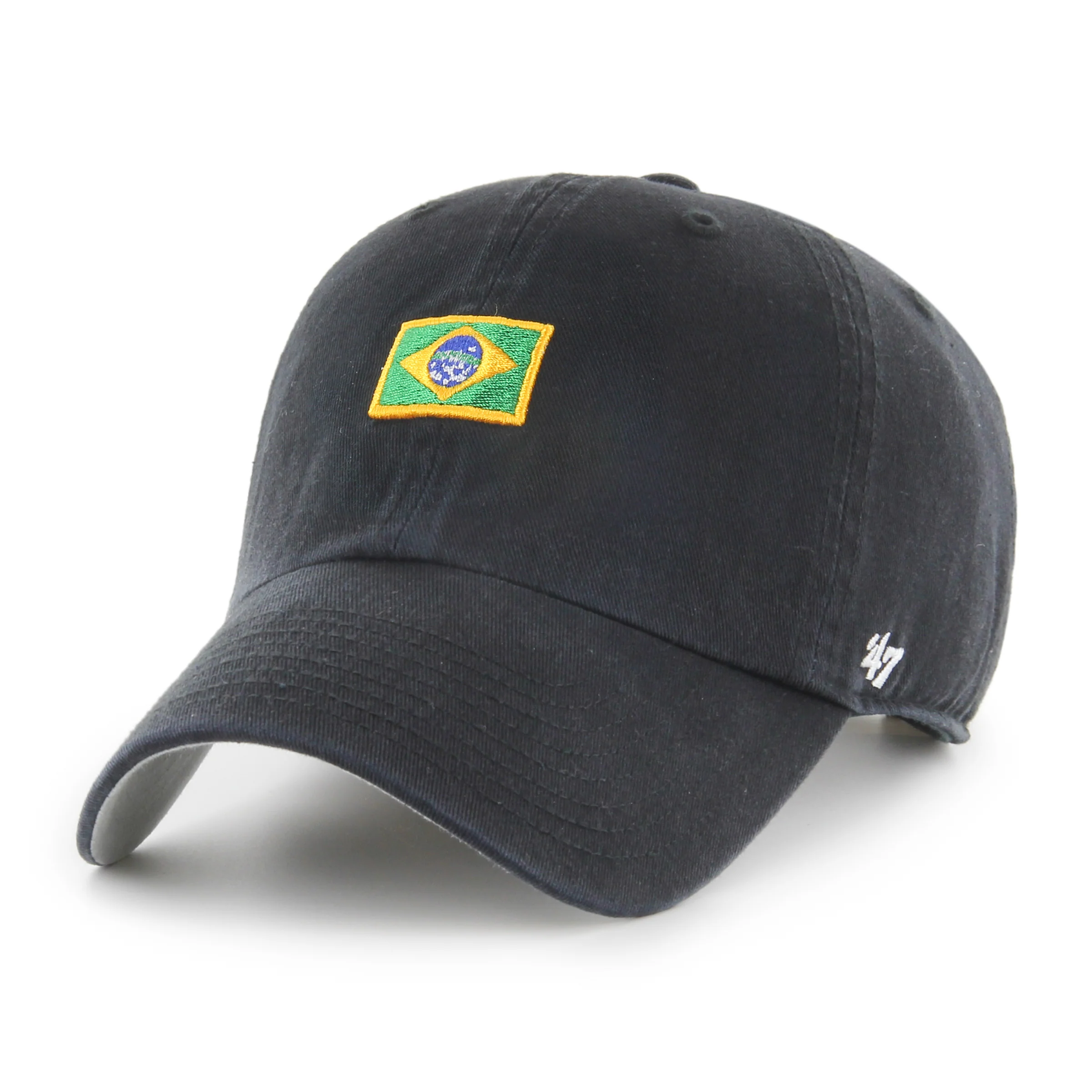 Brazil National Team World Cup Black 47 Brand Clean Up Adjustable Hat