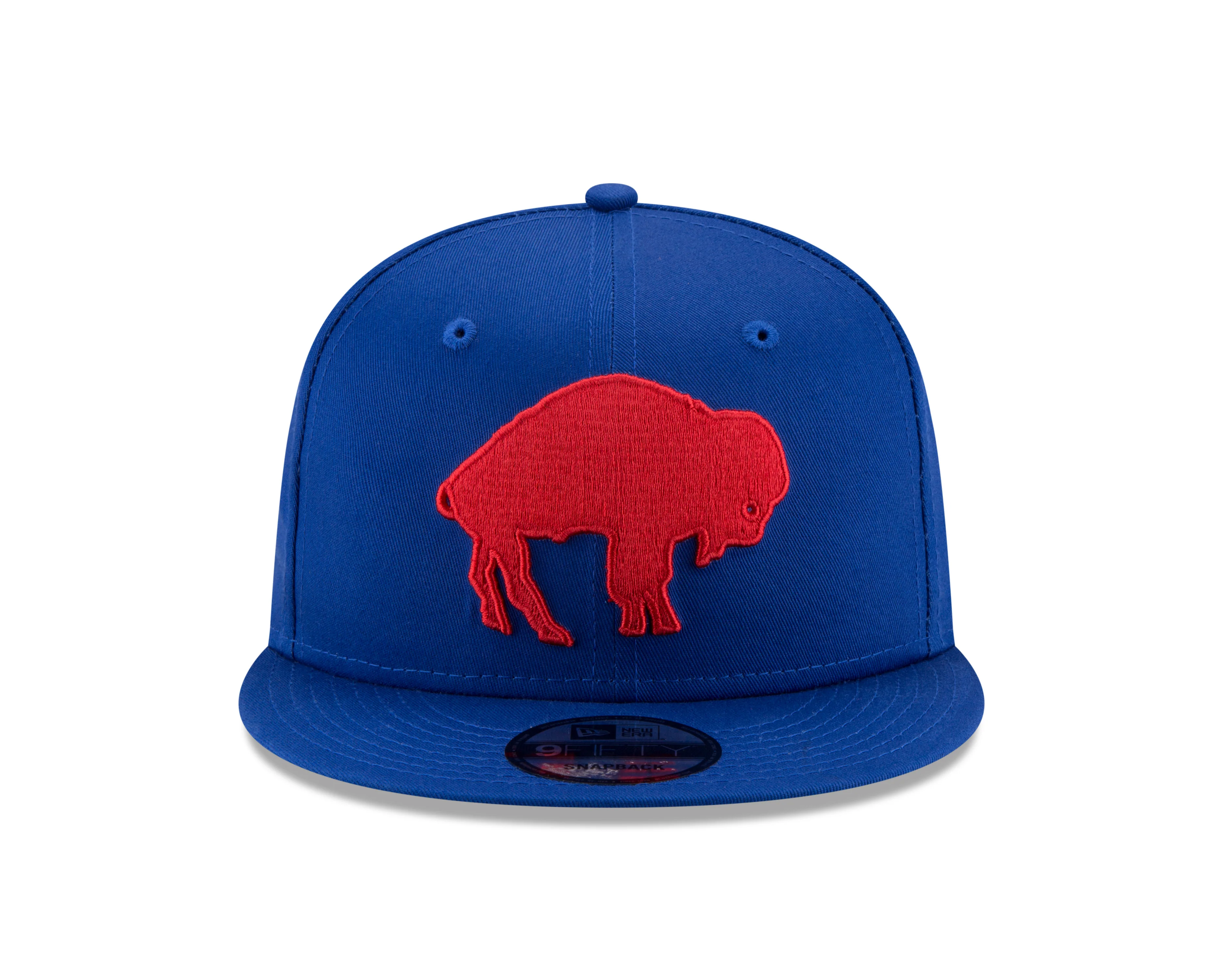 Buffalo Bills New Era NFL Retro 9FIFTY Adjustable Snapback Hat - Red and Blue - Image 2