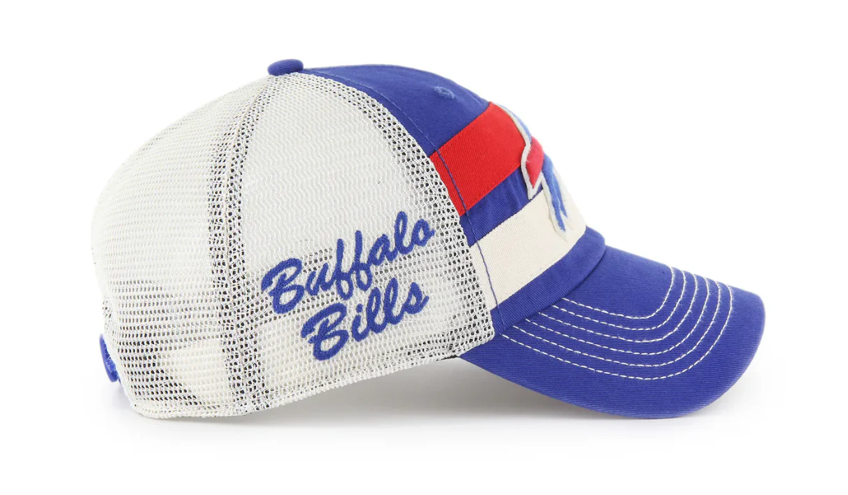 Buffalo Bills NFL 47 Brand Men's Royal ClubHouse Boon Trucker Clean up Hat - Image 2