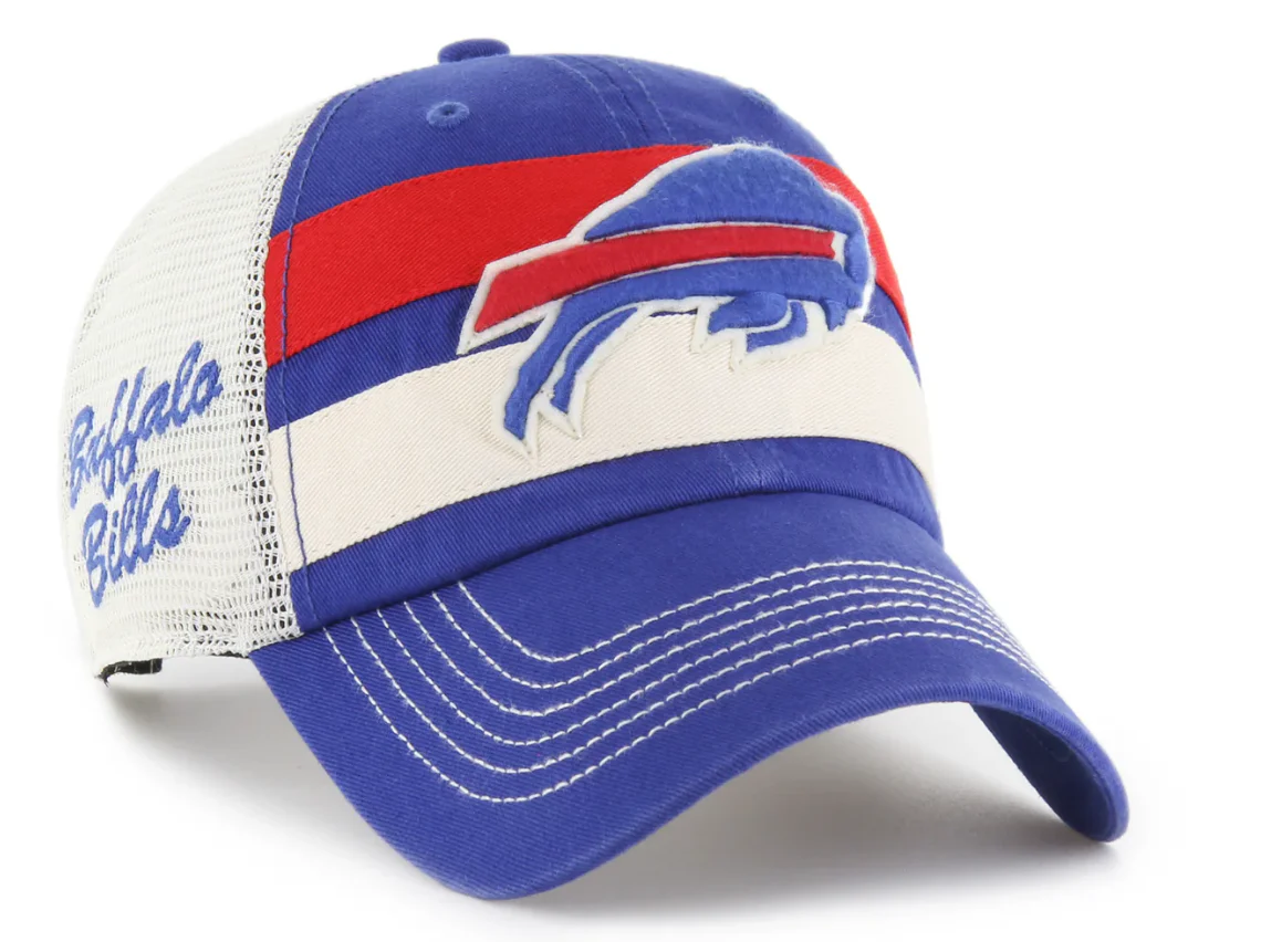 Buffalo Bills NFL 47 Brand Men's Royal ClubHouse Boon Trucker Clean up Hat - Image 4