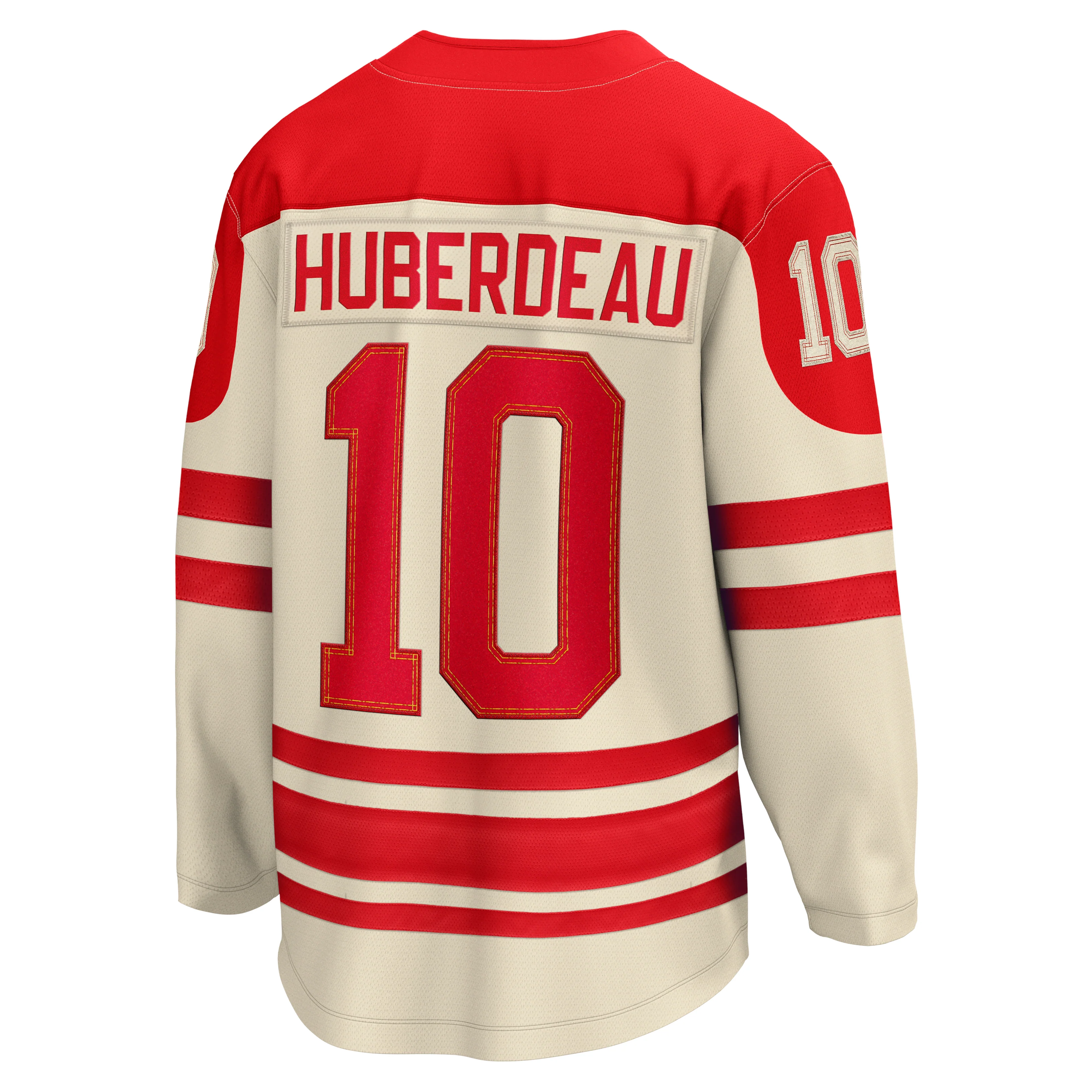 Calgary Flames Jonathan Huberdeau #10 2023 NHL Heritage Classic - Fanatics Breakaway Jersey - Image 2
