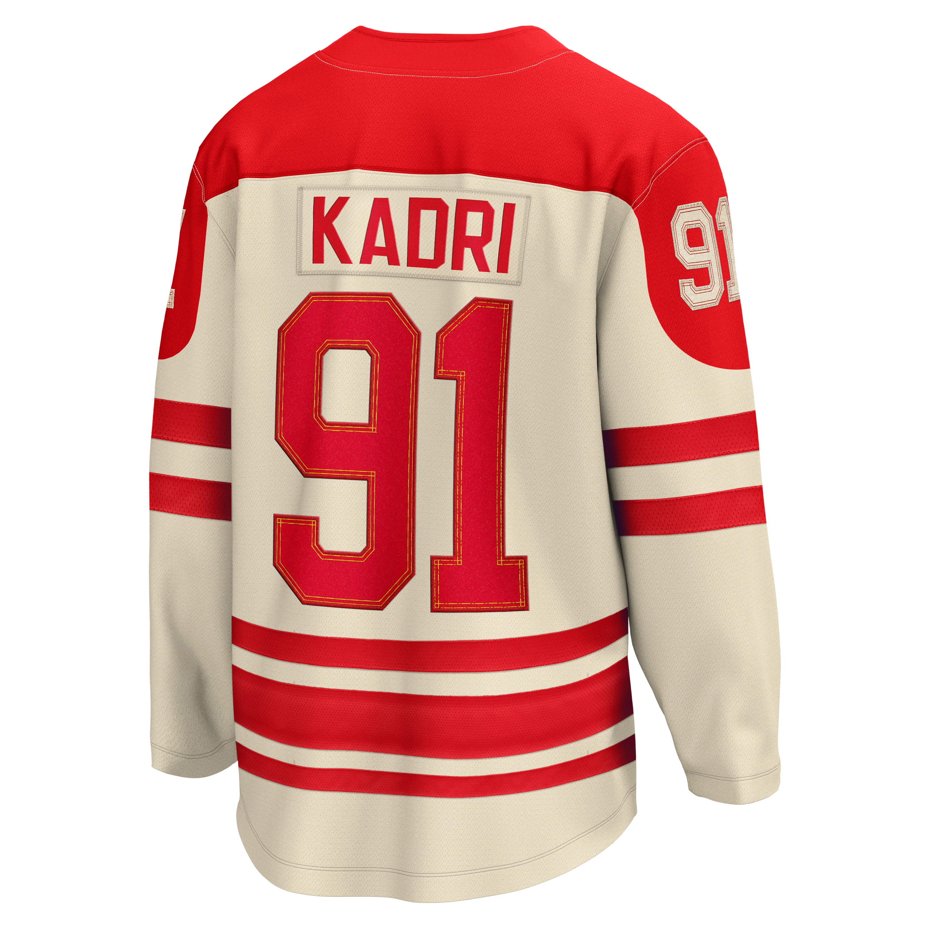 Calgary Flames Nazem Kadri #91 2023 NHL Heritage Classic - Fanatics Breakaway Jersey - Image 2