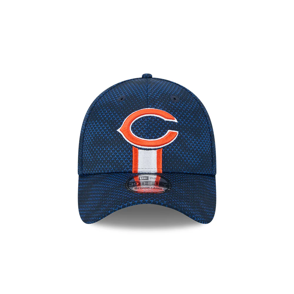 Chicago Bears NFL 2024 Sideline New Era 39 Thirty Flex Hat - Navy - Image 6