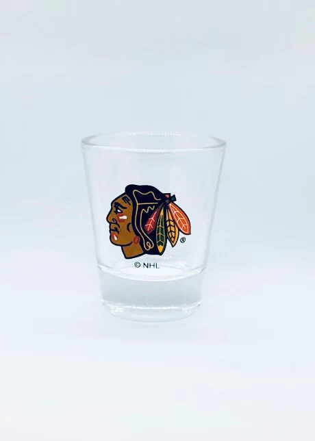 Chicago Blackhawks 2oz Shot Glass