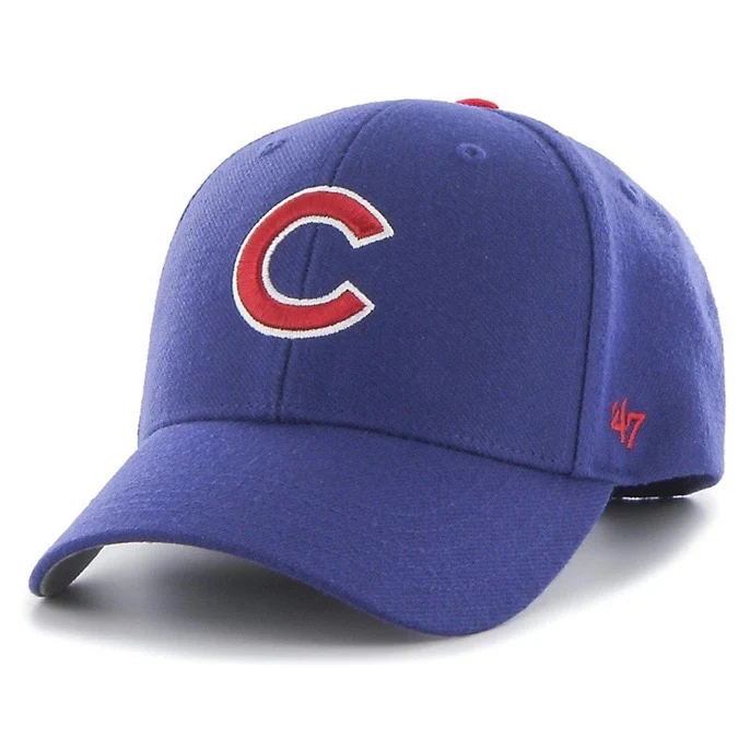 Chicago Cubs Blue 47 Brand MVP Bullpen Basic Adjustable Hat - Image 3