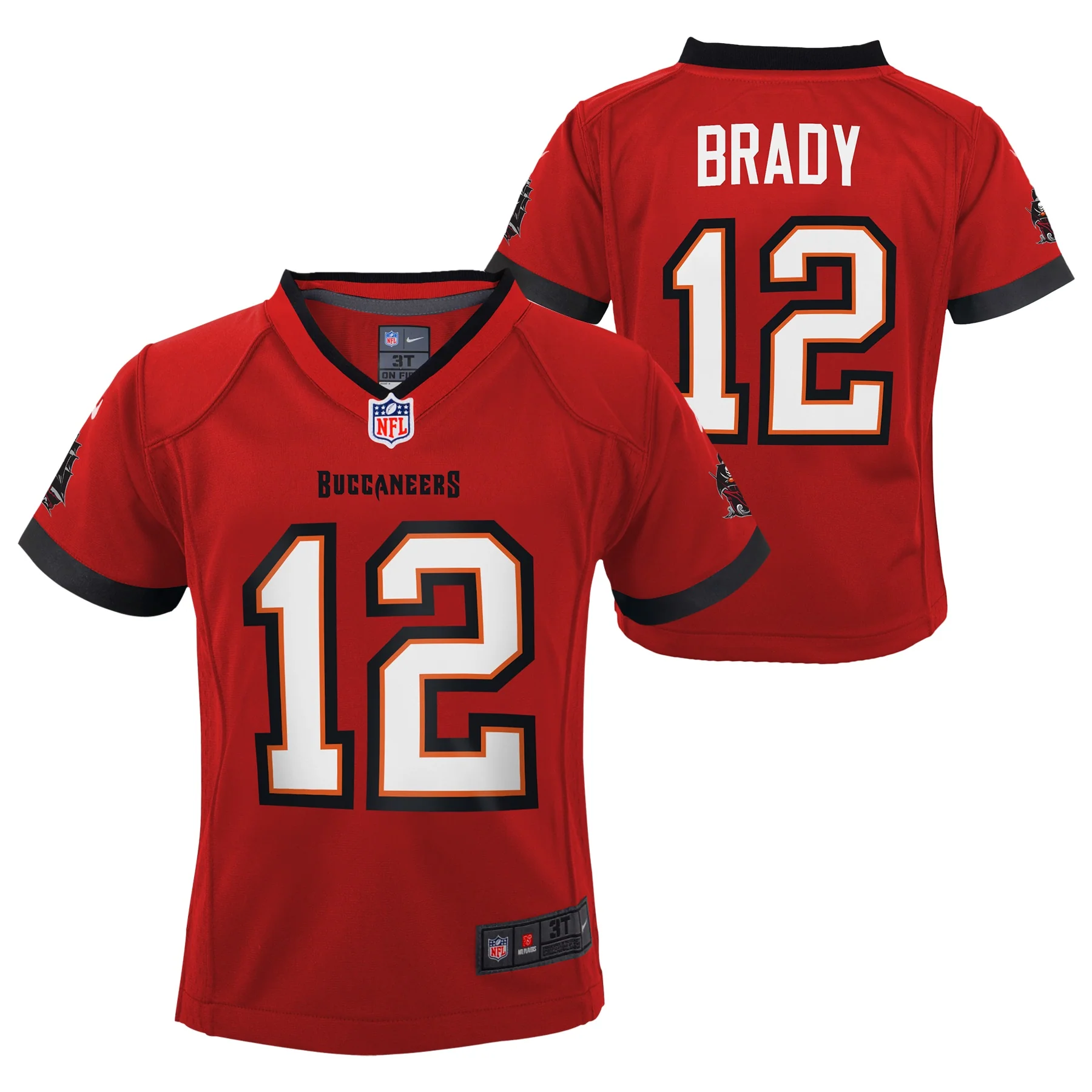 Child Tom Brady Red Tampa Bay Buccaneers Nike - Game Jersey - Image 3