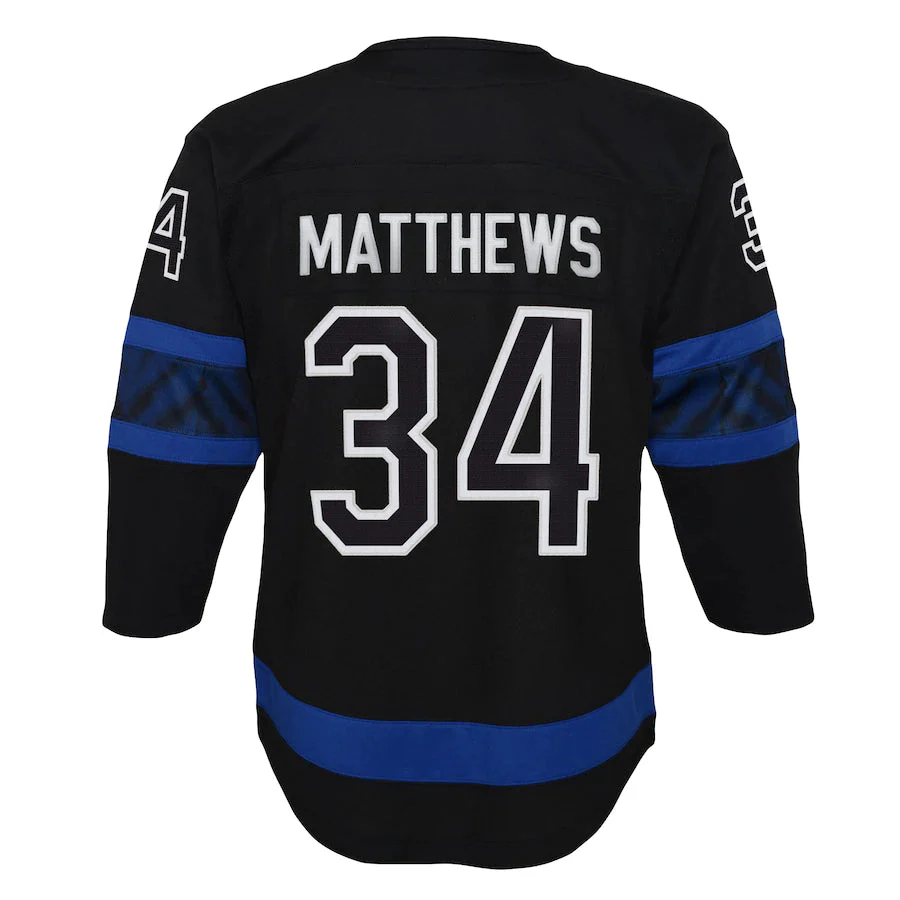 Child Toronto Maple Leafs Auston Matthews #34 Alternate Premier Reversible Jersey - Flip - Image 4