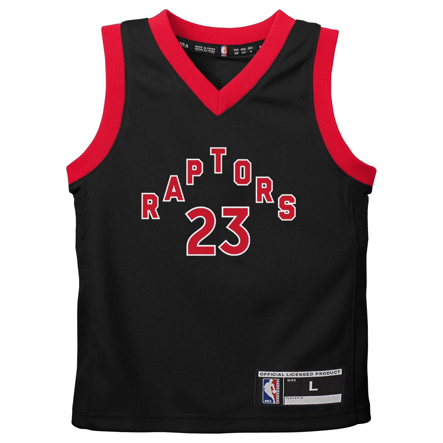 Child Toronto Raptors 2020-21 Fred VanVleet Black Alt - Fast Break Player Jersey – Icon Edition - Image 3