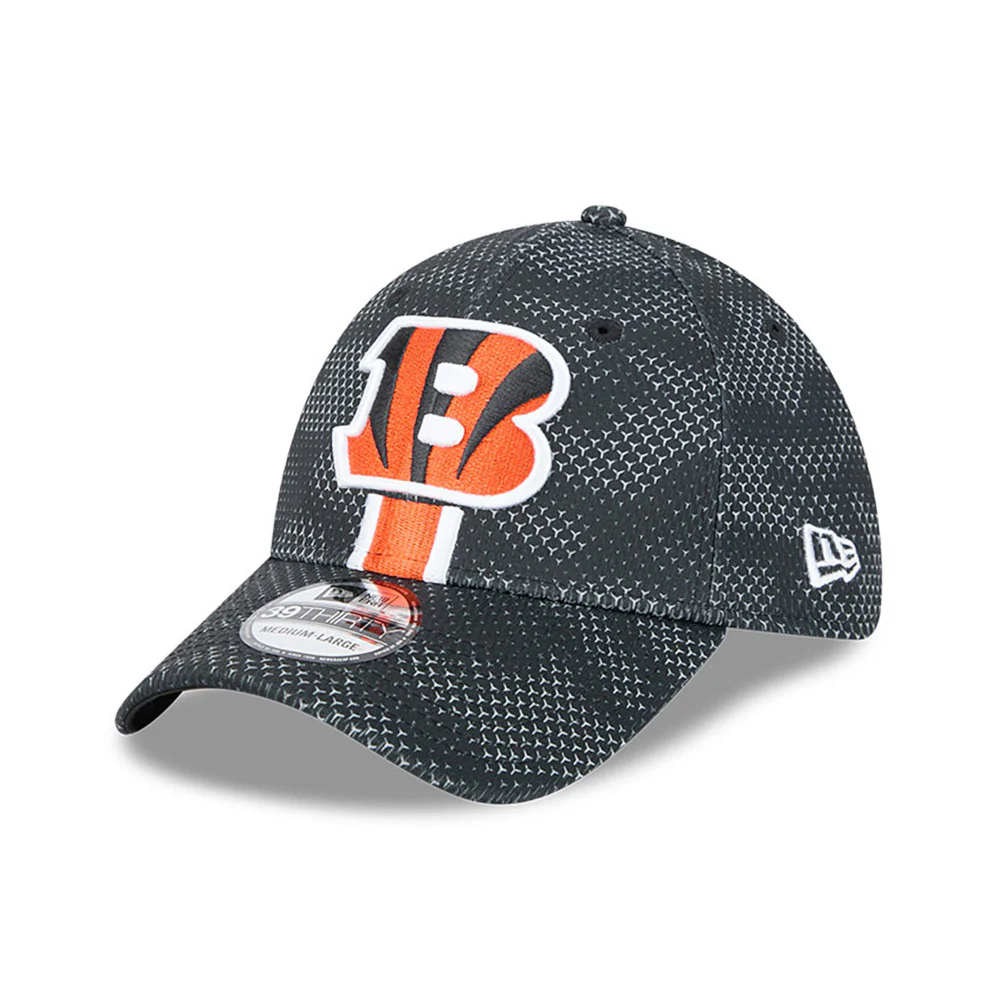 Cincinnati Bengals NFL 2024 Sideline New Era 39 Thirty Flex Hat - Black - Image 6