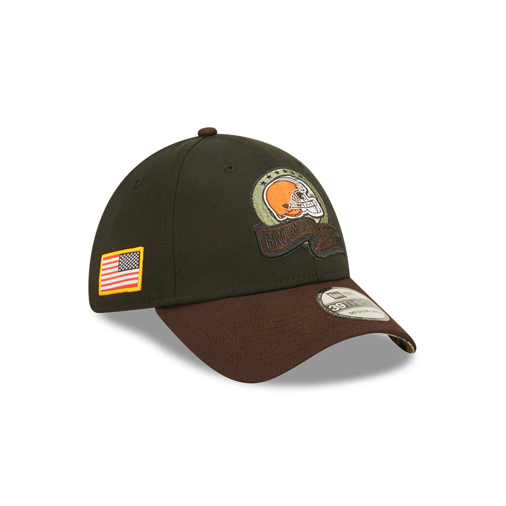 Cleveland Browns New Era 2022 Salute To Service - 39THIRTY Flex Hat - Image 4