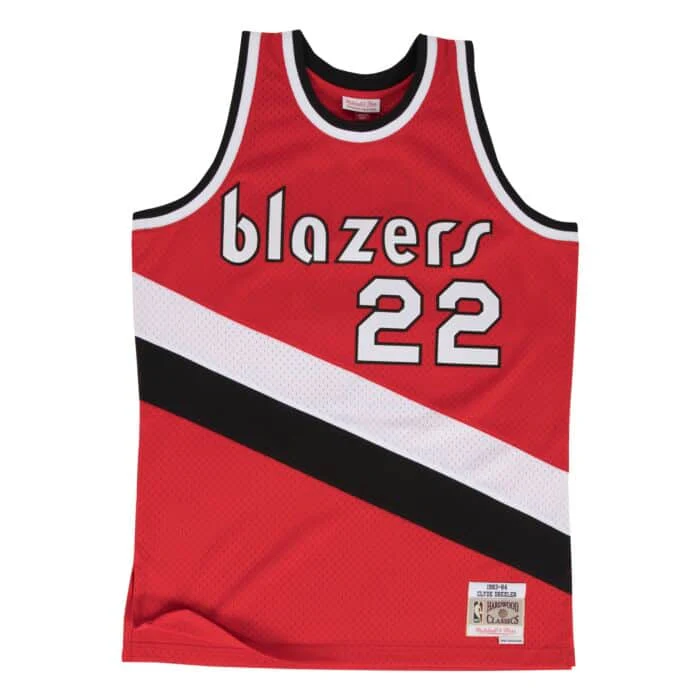 Clyde Drexler #22 Portland Blazers Mitchell & Ness 1983-84 Hardwood Classic Swingman Jersey - Image 2