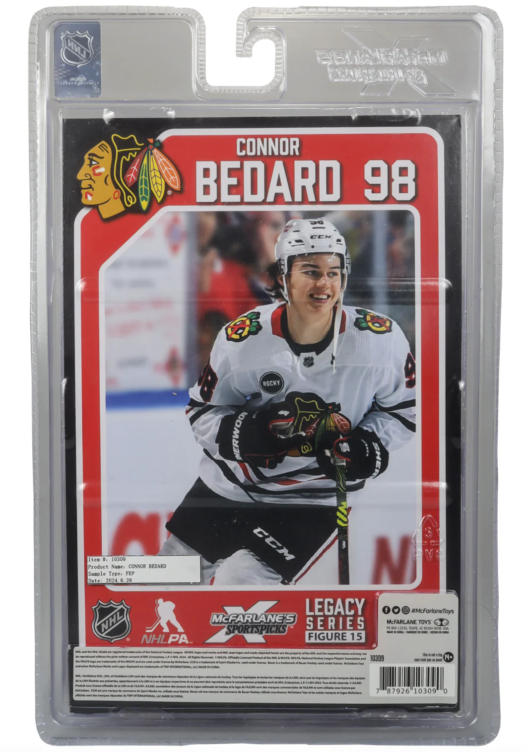 Connor Bedard McFarlane NHL Sports Picks - Chicago Blackhawks - Image 3