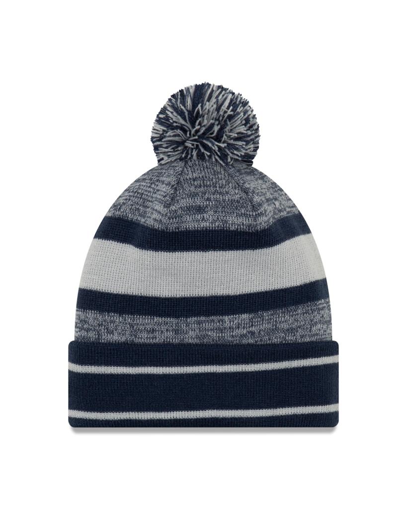 Dallas Cowboys Primary Logo New Era Grey/Blue - Cuffed Knit Pom - Image 2