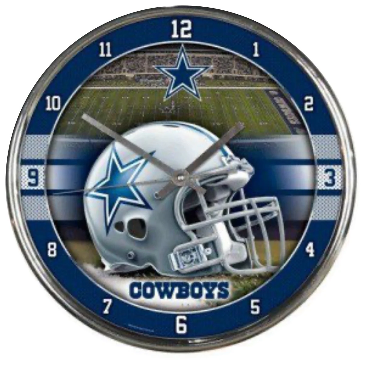 Dallas Cowboys WinCraft NFL Chrome Clock