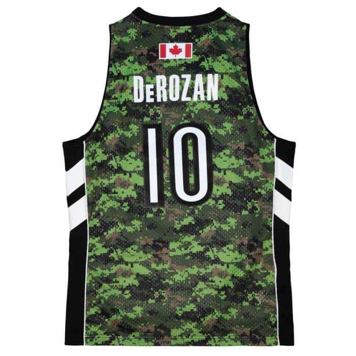 Demar Derozan #10 Mitchell & Ness Camo Alternate 2011-12 Hardwood Classic Swingman Jersey - Image 2