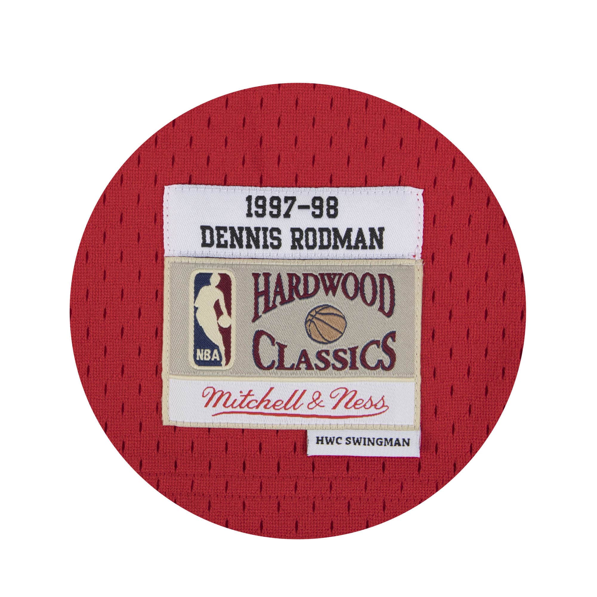 Dennis Rodman Chicago Bulls Mitchell & Ness 1997-98 Hardwood Classic Swingman Away Jersey - Image 3