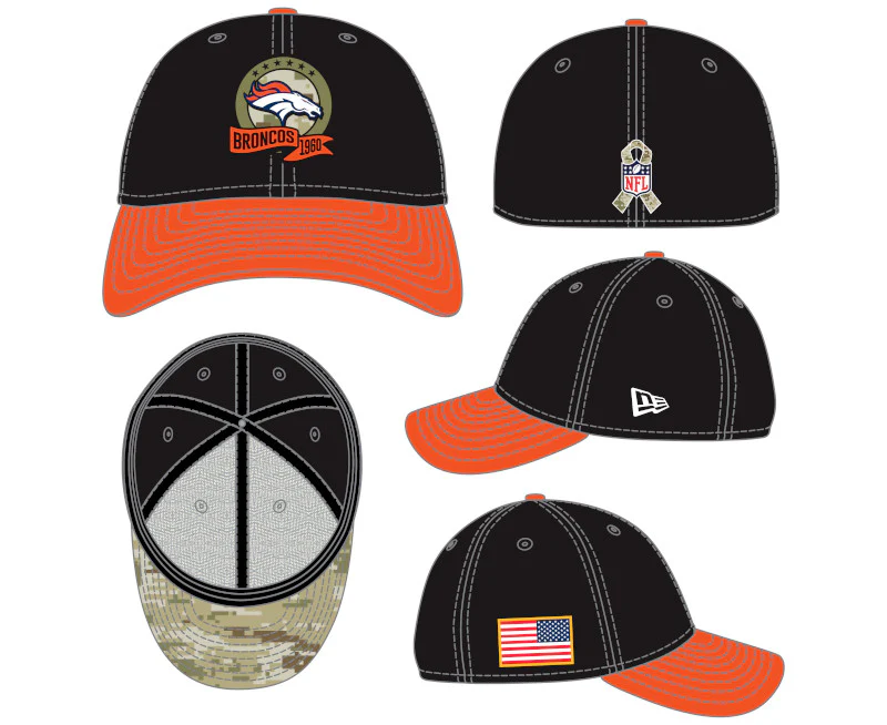 Denver Broncos New Era 2022 Salute To Service - 39THIRTY Flex Hat - Image 8