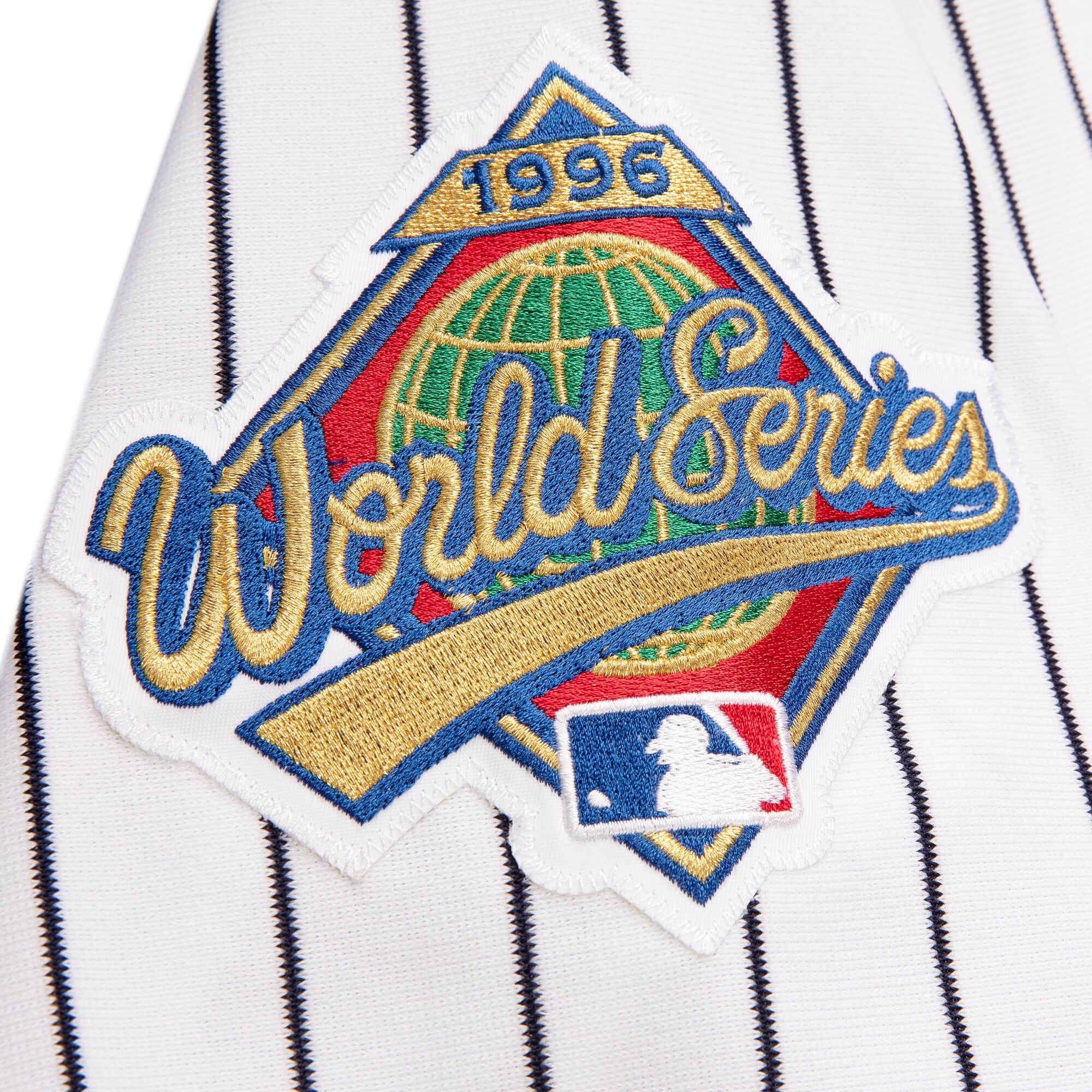 Derek Jeter #2 New York Yankees Mitchell & Ness 1996 Authentic Cooperstown Collection Pinstripe Jersey - Image 4