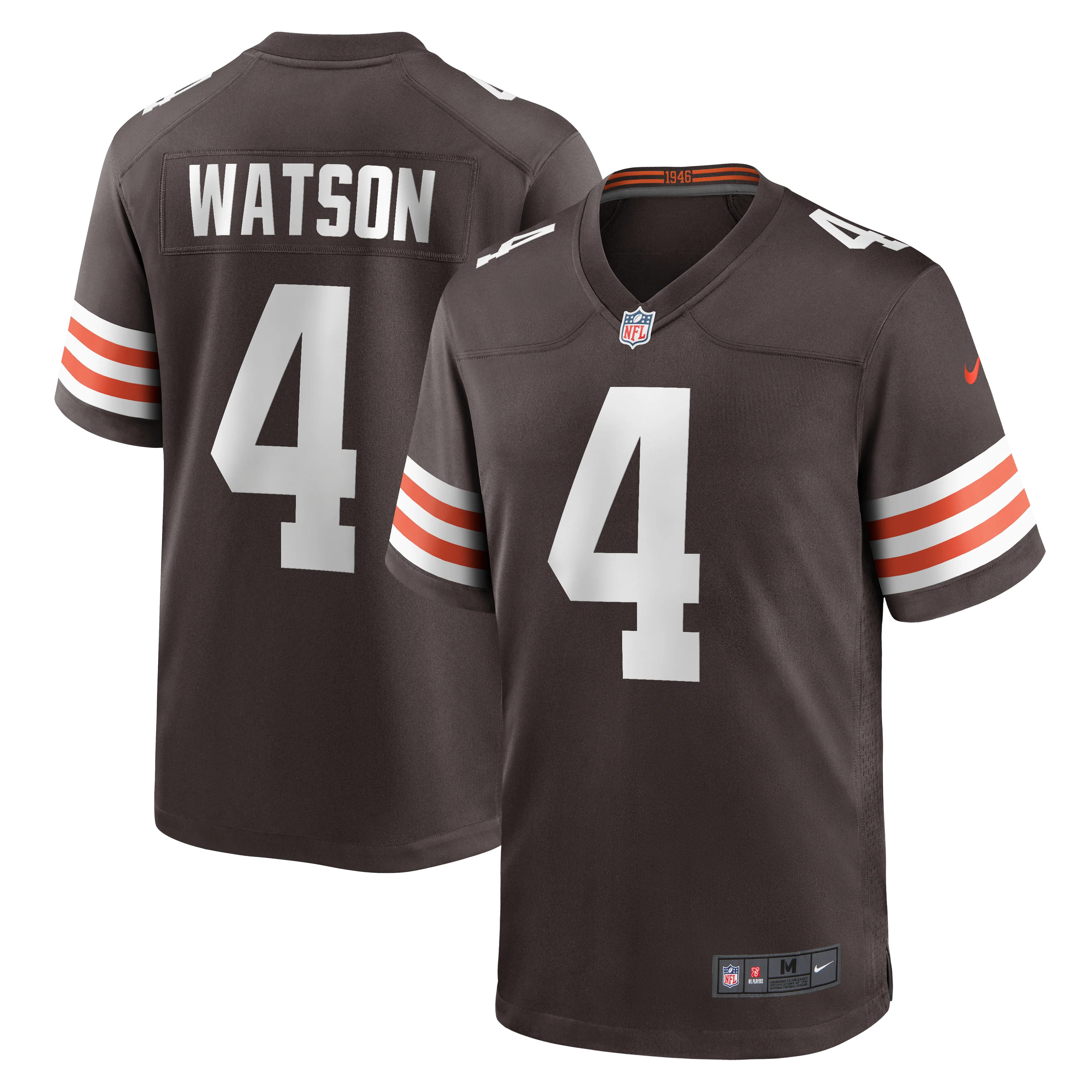 Deshaun Watson #4 Cleveland Browns - Nike Game Finished Player Jersey