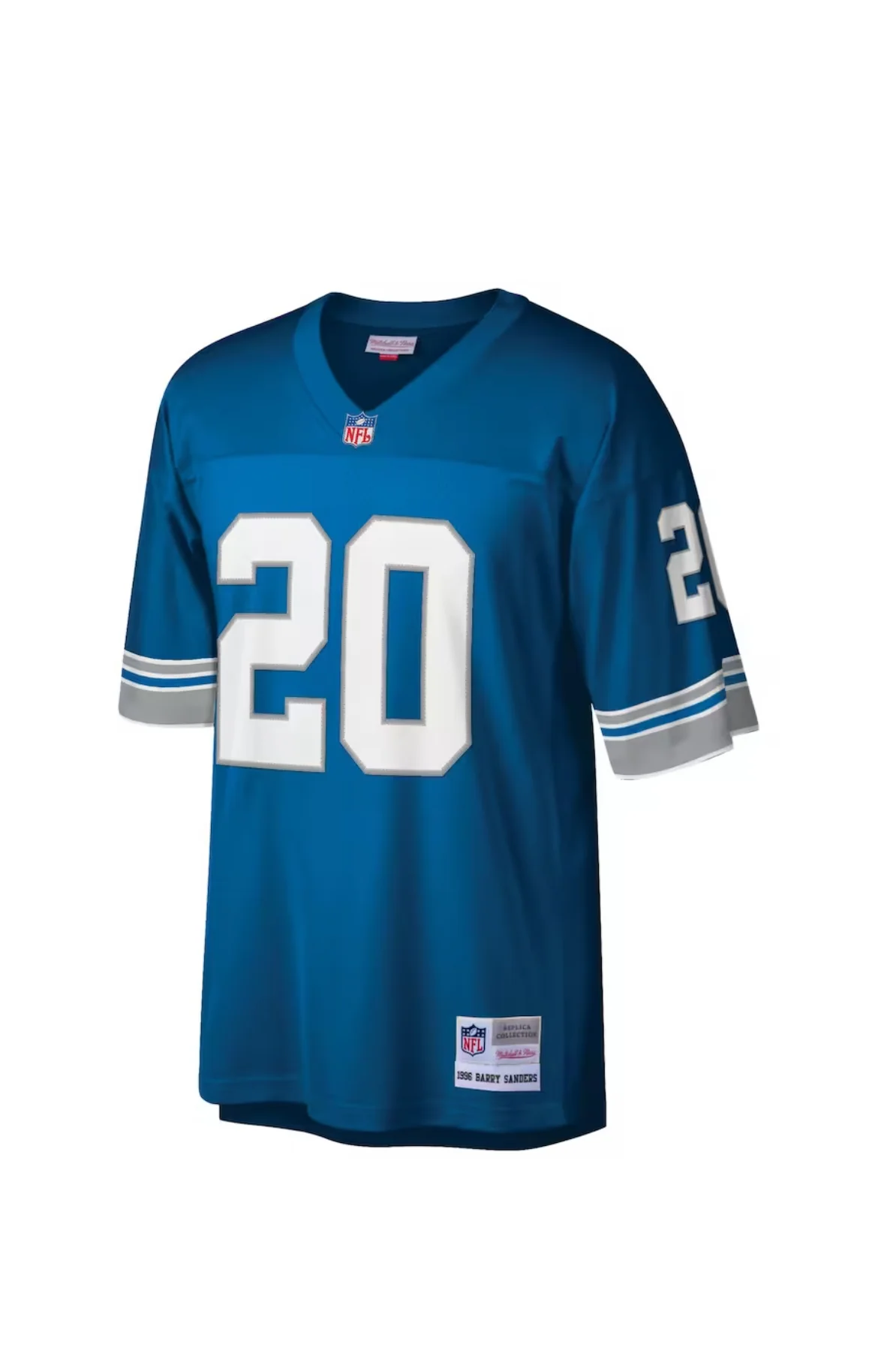 Barry Sanders #20 Detroit Lions 1996 Mitchell & Ness Retired Replica Collection Jersey - Blue - Image 5