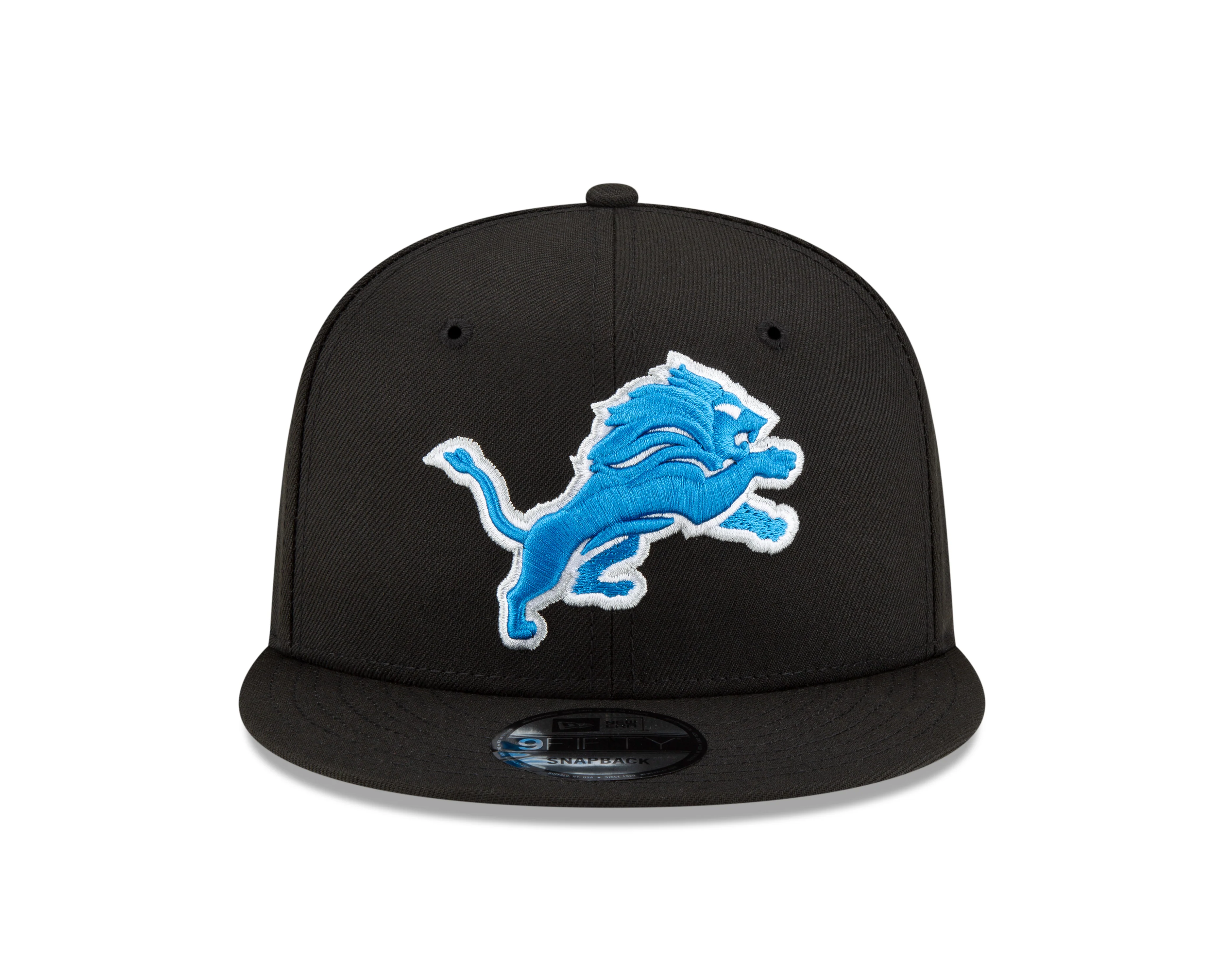 Detroit Lions New Era NFL Basic 9FIFTY Adjustable Snapback Hat - Black - Image 2