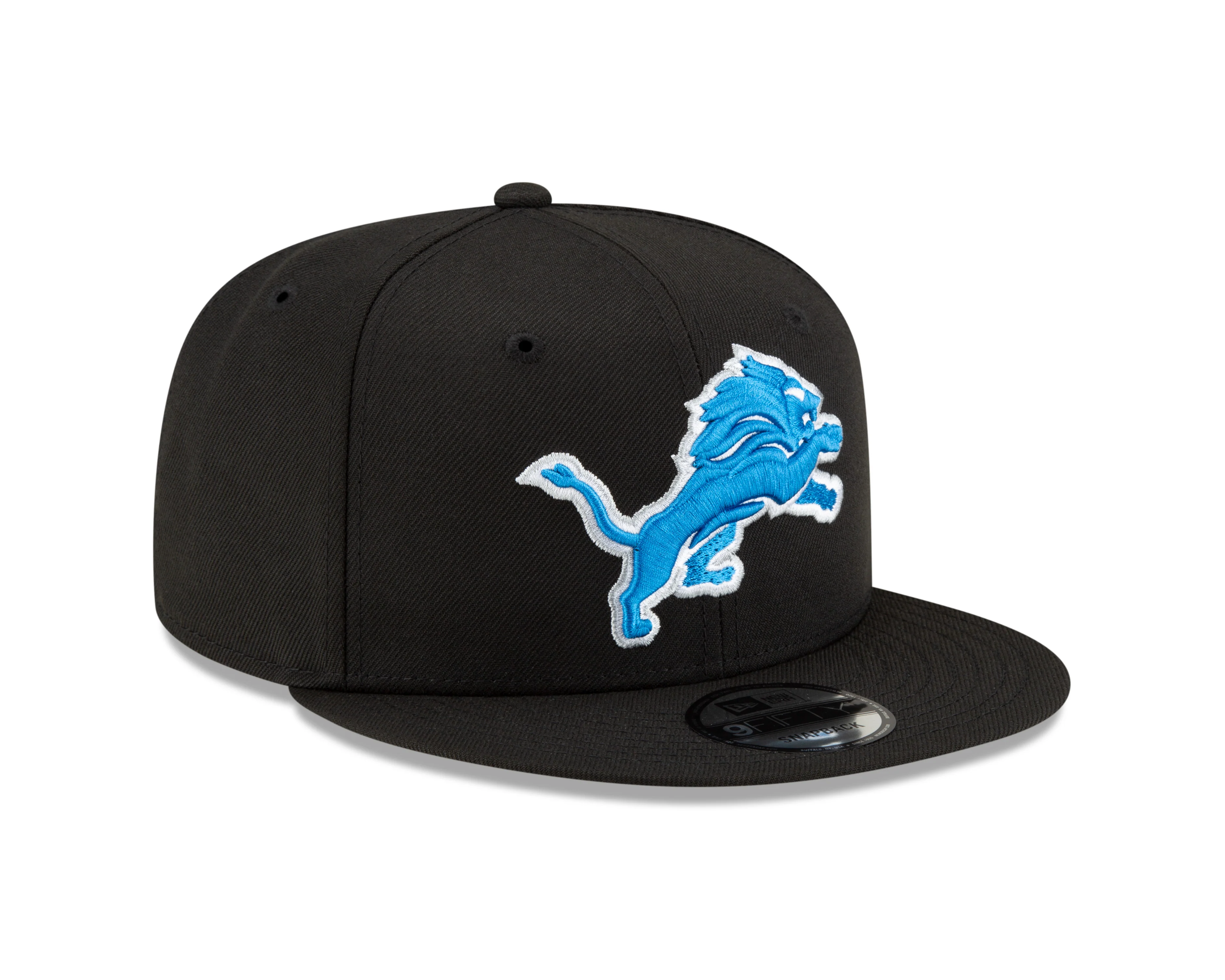 Detroit Lions New Era NFL Basic 9FIFTY Adjustable Snapback Hat - Black - Image 3