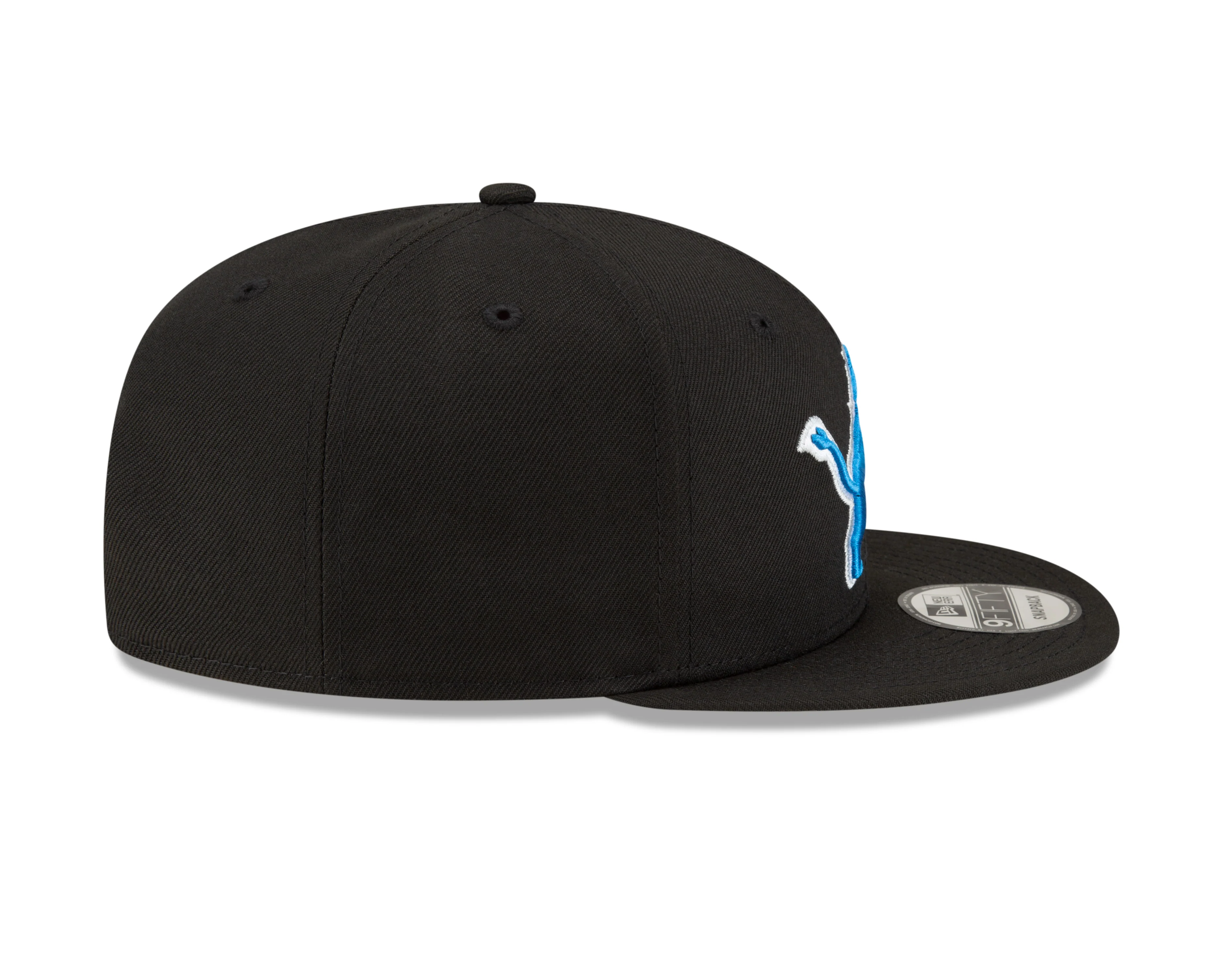Detroit Lions New Era NFL Basic 9FIFTY Adjustable Snapback Hat - Black - Image 6