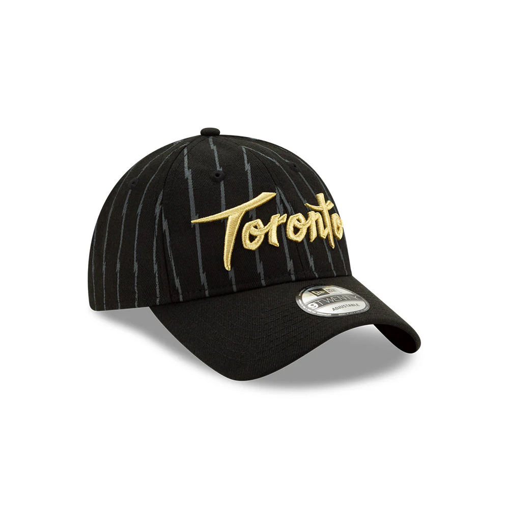 Toronto Raptors Earned Not Given 9Twenty Holiday Edition CS19 Black/Gold New Era Adjustable - Image 2
