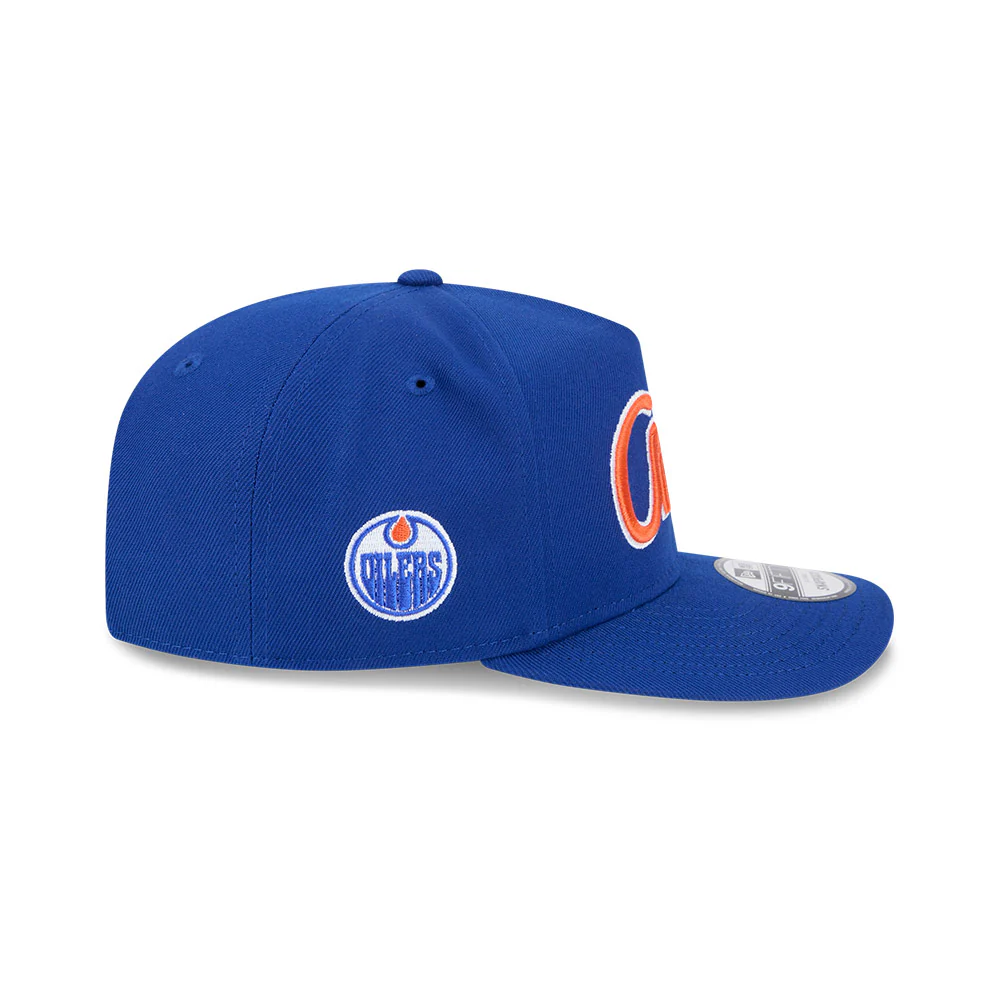 Edmonton Oilers New Era 9Fifty A-Frame Script Snapback Hat - Image 4